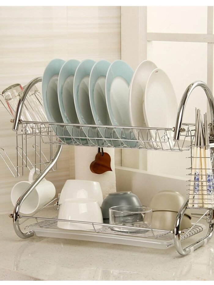 Organizador Escurridor de Platos en Aluminio