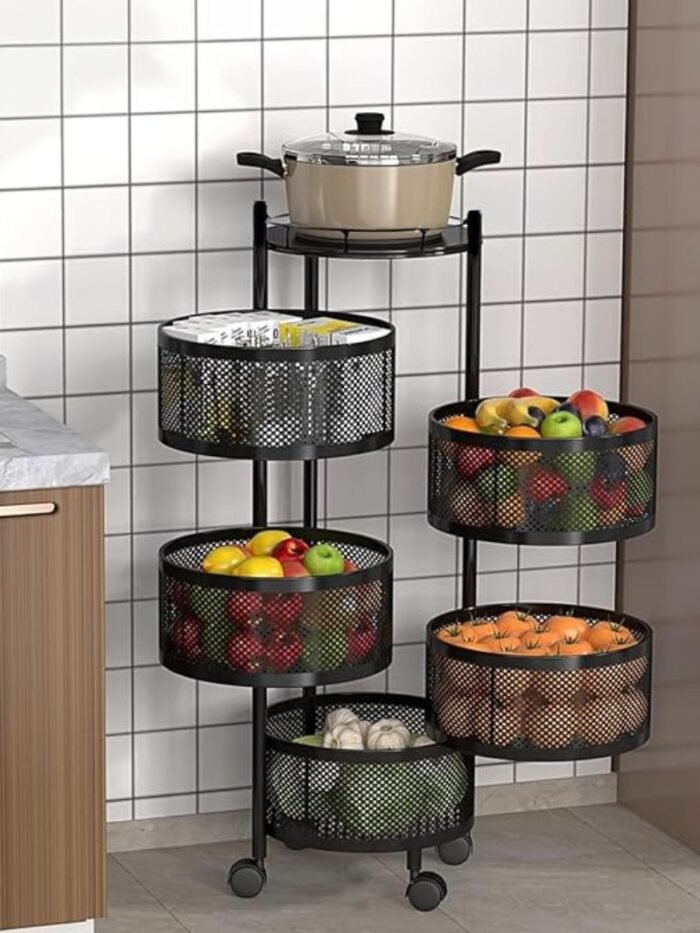 Estante Redondo de Cocina 3 Niveles
