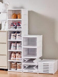 Zapatera Plegable Acrílica de 6 Pisos