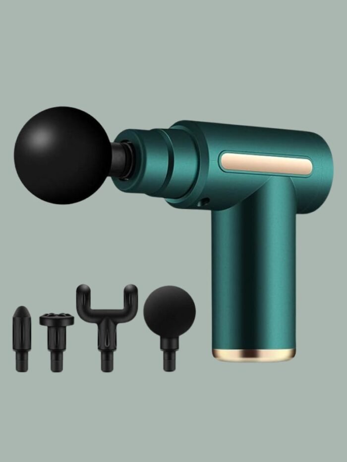 Mini Pistola de Masaje Portátil con Pantalla Táctil y Carga USB – Vibración Muscular Profunda