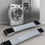 Soporte móvil para electrodomésticos ajustable con ruedas
