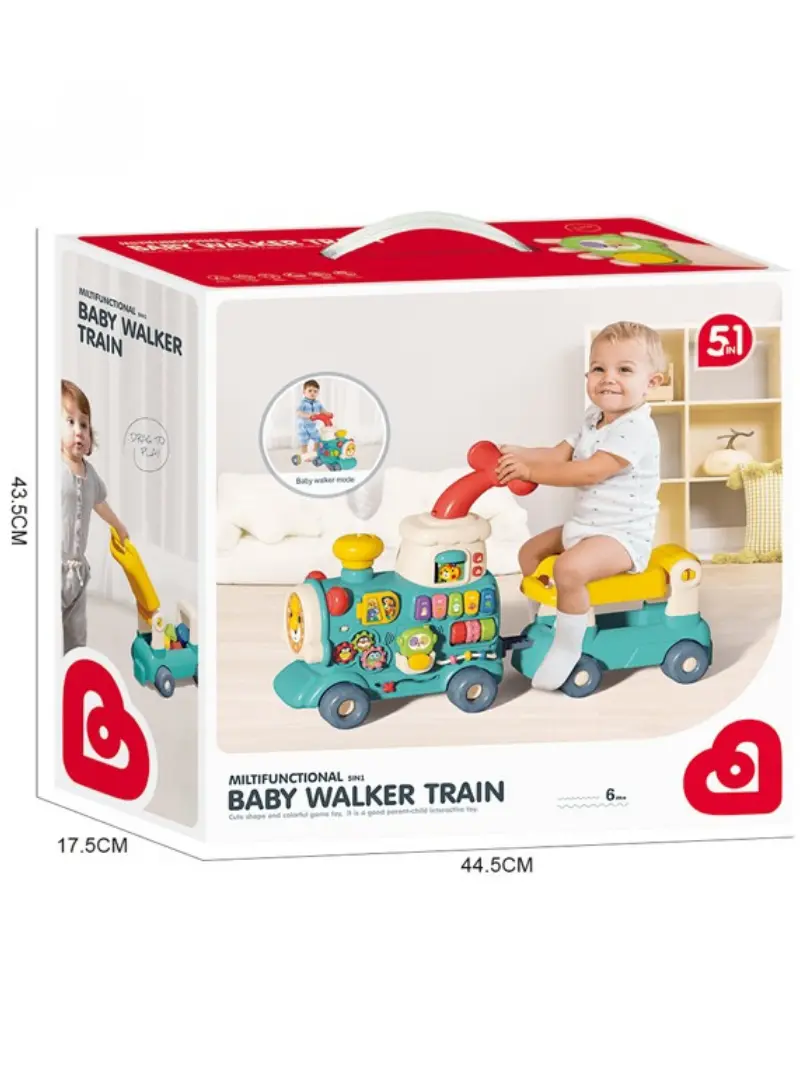 Andador Correpasillos Trencito Musical 5 en 1 | Juguete Educativo y Caminador - Imagen 6